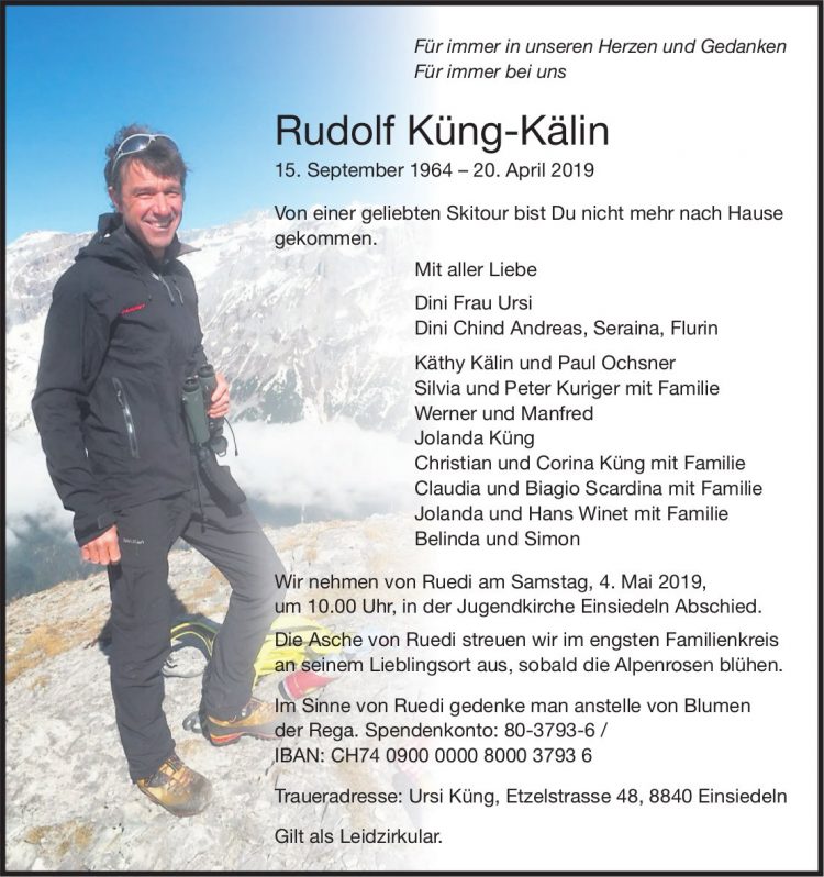 Rudolf Küng-Kälin, April 2019 / TA
