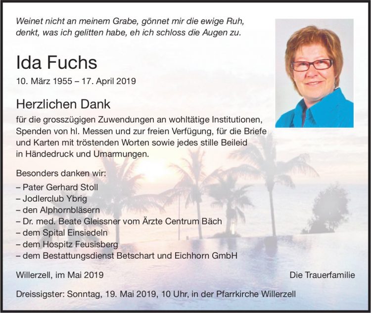 Fuchs Ida, im Mai 2019 / DS