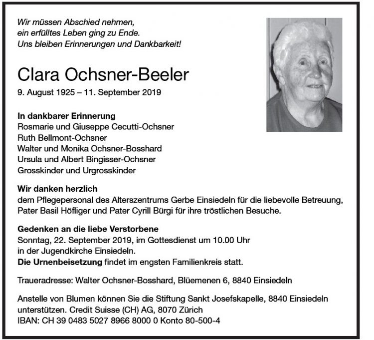 Clara Ochsner-Beeler