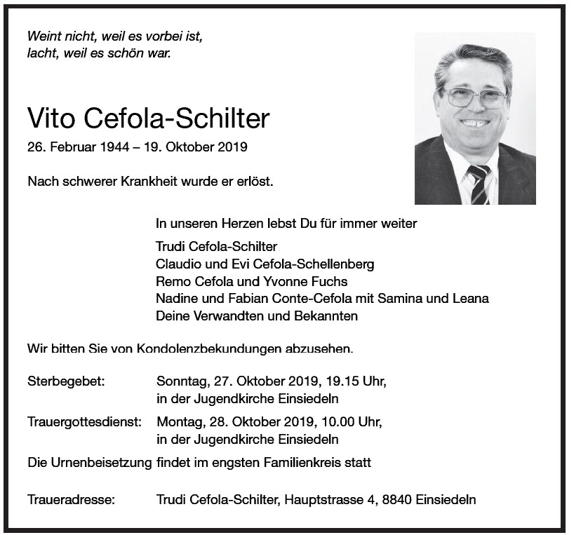Vito Cefola-Schilter