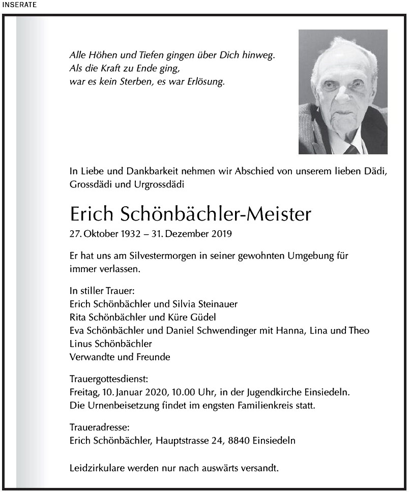 Erich Schönbächler-Meister