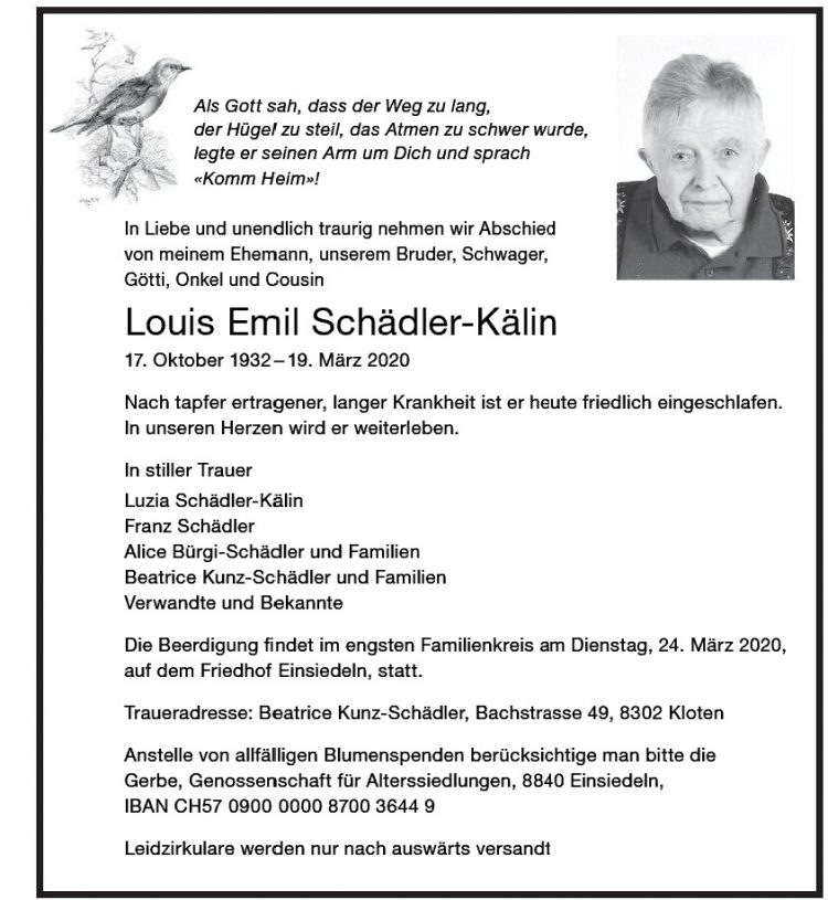 Louis Emil Schädler-Kälin
