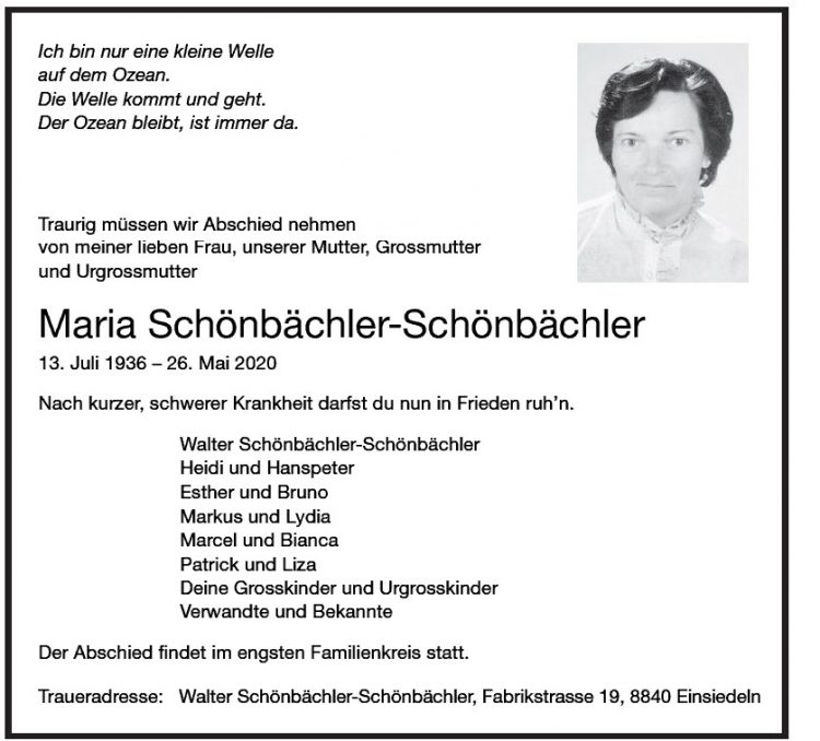 Maria Schönbächler-Schönbächler