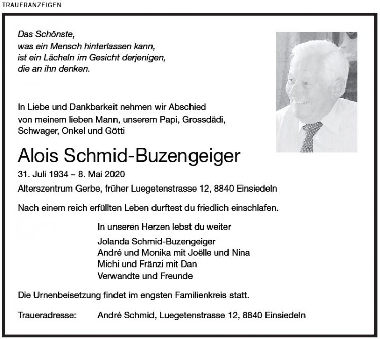 Alois Schmid-Buzengeiger