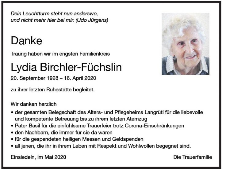 Lydia Birchler-Füchslin DK