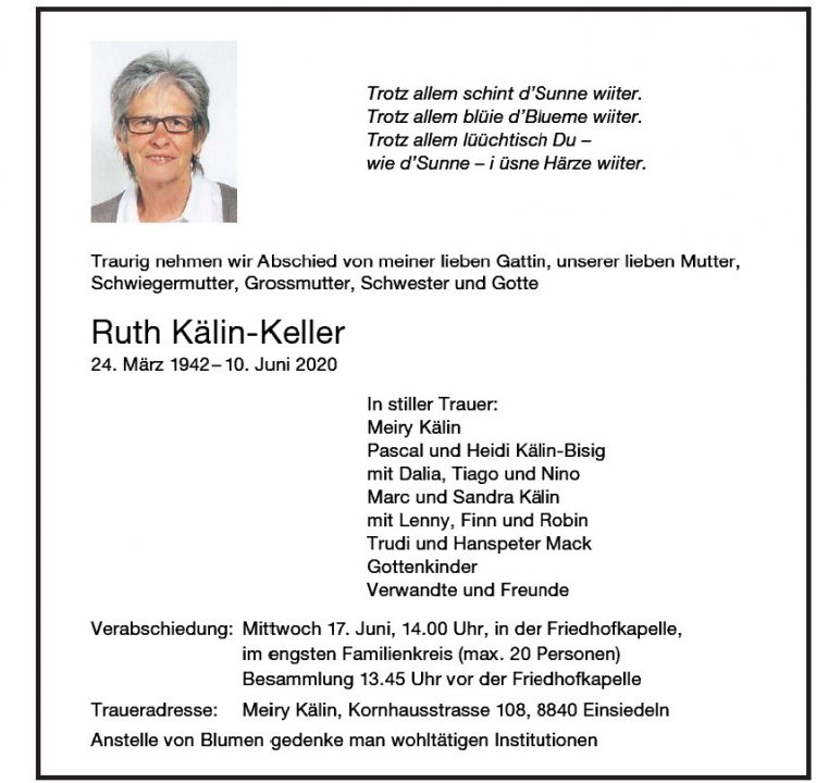 Ruth Kälin-Keller
