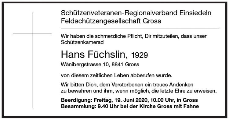 Hans Füchslin, 1929