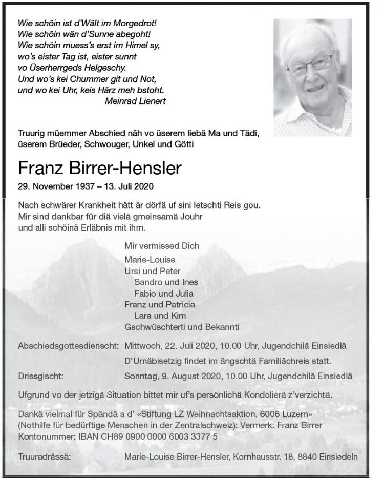 Franz Birrer-Hensler