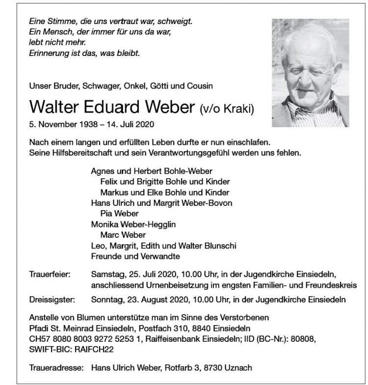 Eduard Weber Walter (v/o Kraki)