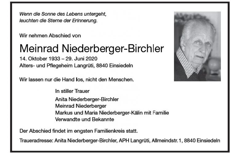 Meinrad Niederberger-Birchler