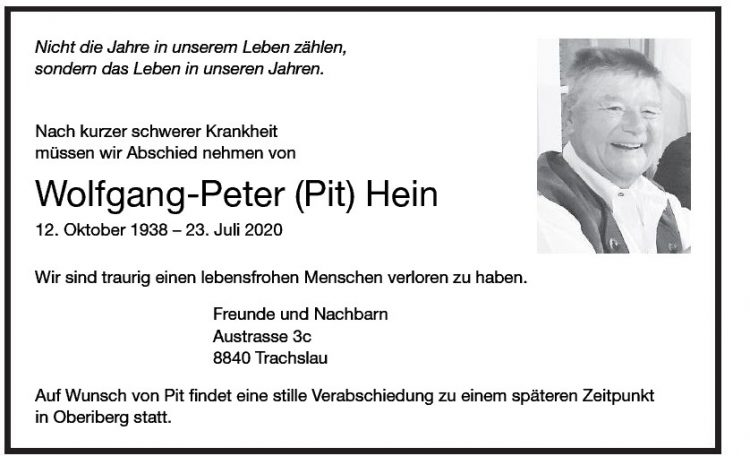 Wolfgang-Peter (Pit) Hein