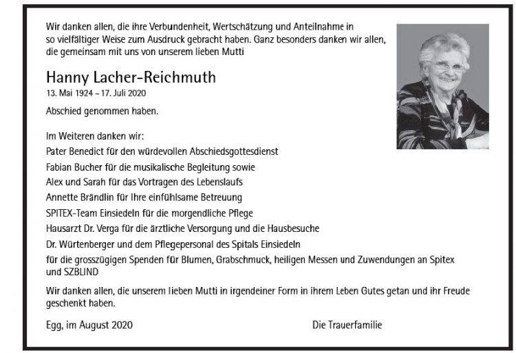 Hanny Lacher-Reichmuth