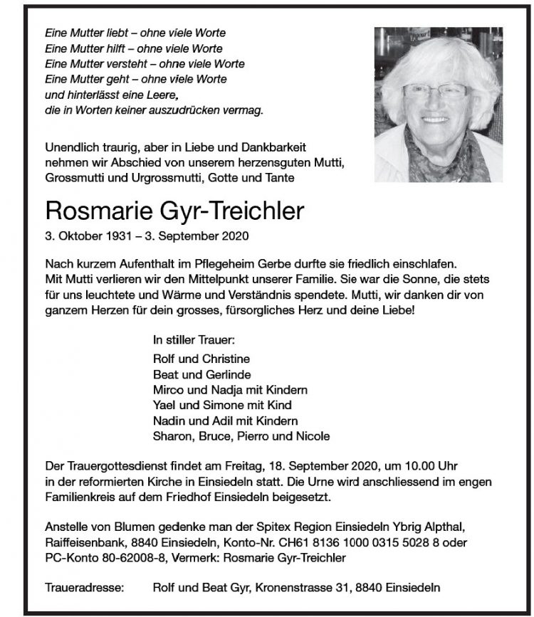 Rosmarie Gyr-Treichler