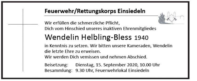 Wendelin Helbling-Bless 1940
