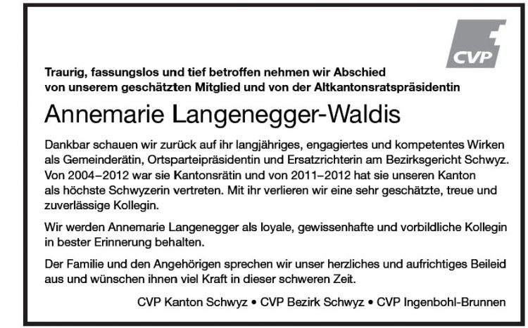 Annemarie Langenegger-Waldis
