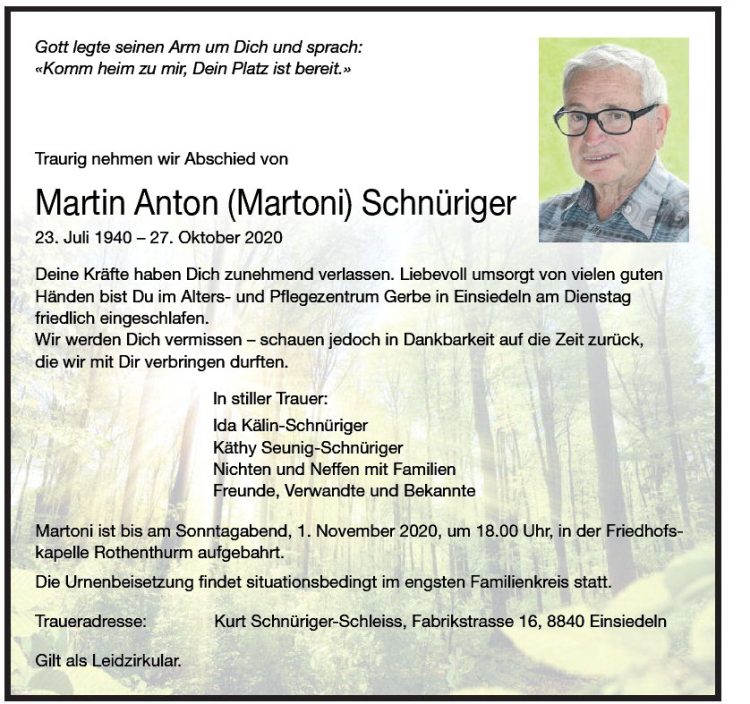 Martin Anton (Martoni) Schnüriger