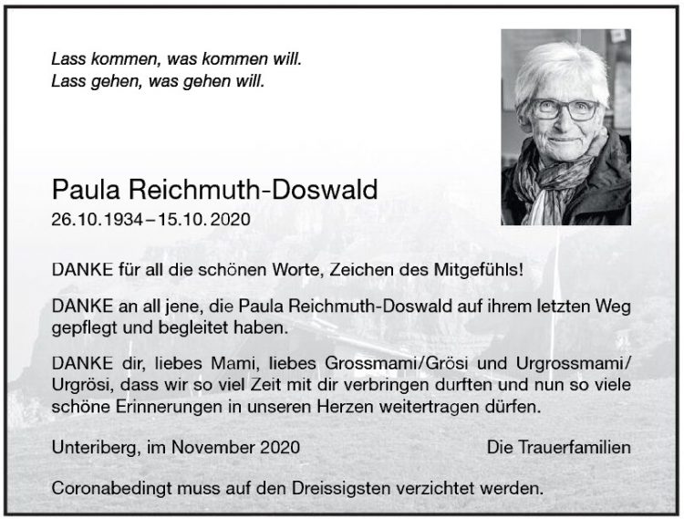 Paula Reichmuth-Doswald