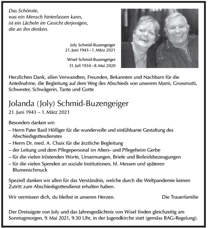 Jolanda (Joly) Schmid-Buzengeiger