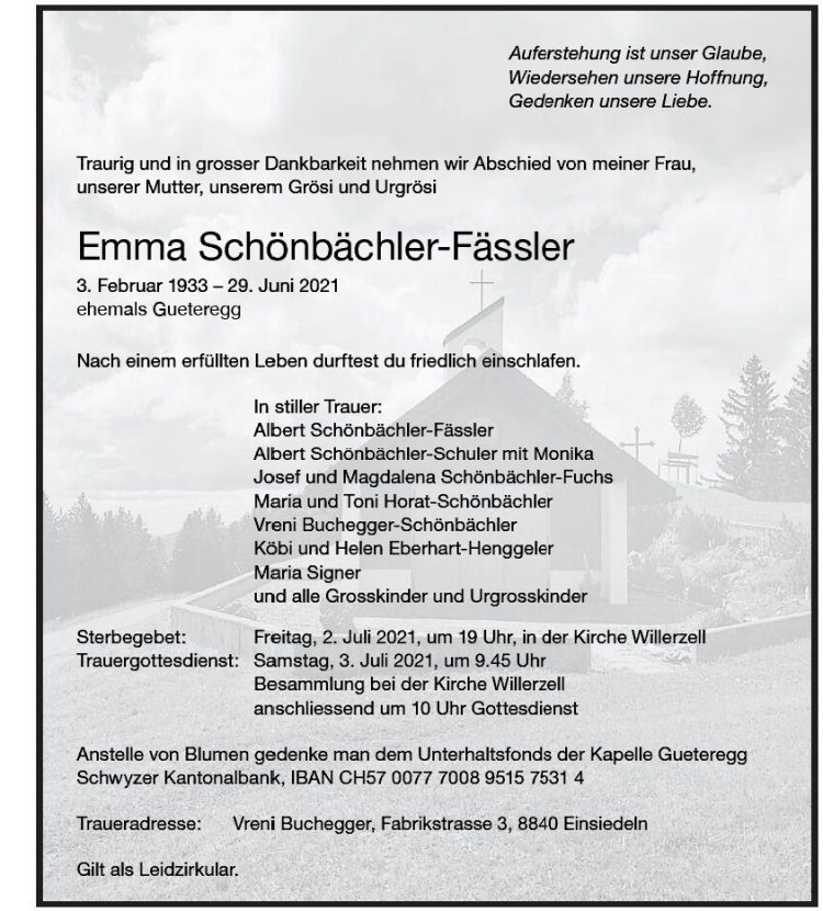 Emma Schönbächler-Fässler