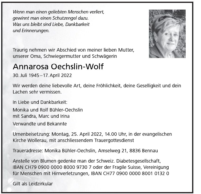 Annarosa Oechslin-Wolf