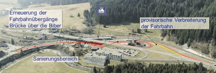 Erneuerung Knoten Biberbrugg Auffahrt  Richtung Schwyz gesperrt