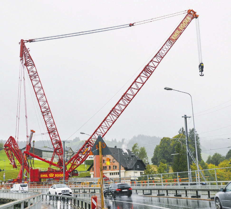 Die neue Biberbrücke wird am Wochenende installiert