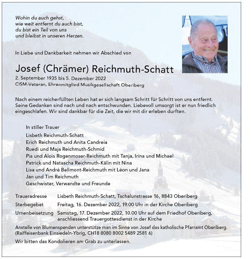 Josef (Chrämer) Reichmuth-Schatt