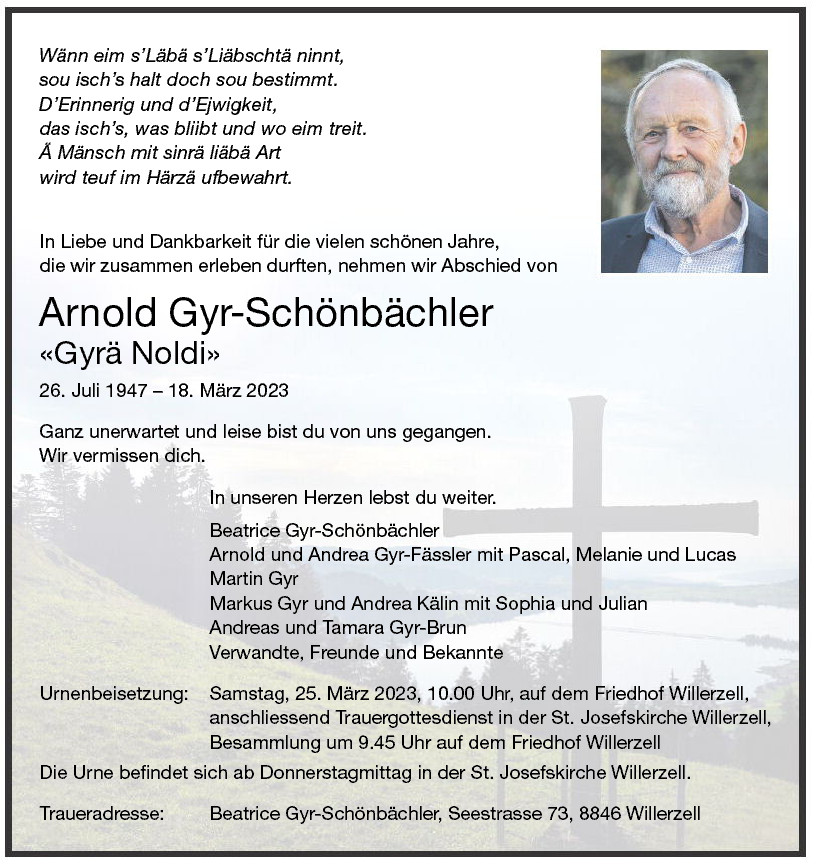 Arnold Gyr-Schönbächler