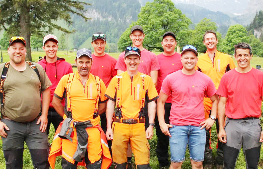 Starke Schwyzer am  Zentralschweizer Holzereiwettkampf