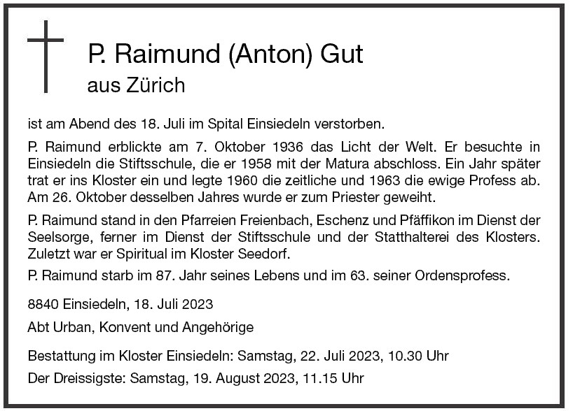 P. Raimund (Anton) Gut