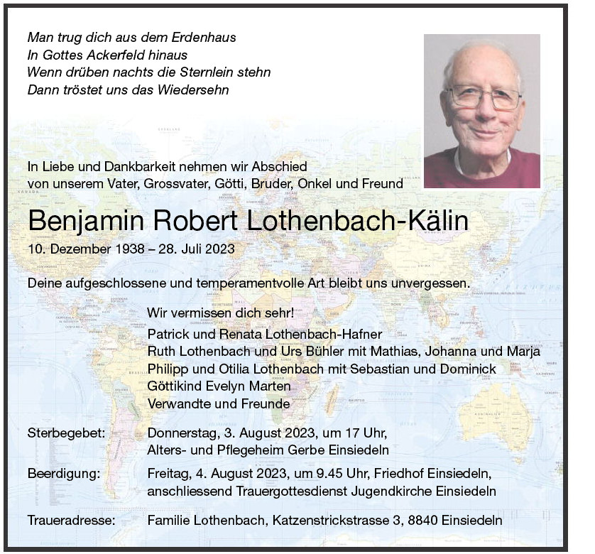 Benjamin Robert Lothenbach-Kälin
