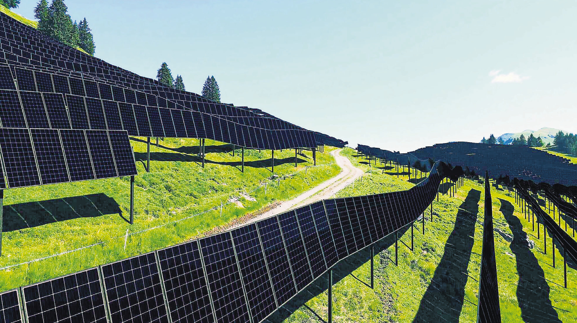 Alpine Solaranlage nimmt erste Hürde