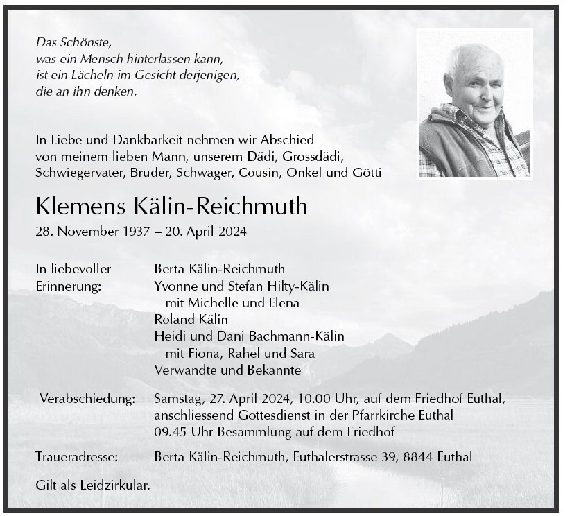 Klemens Kälin-Reichmuth